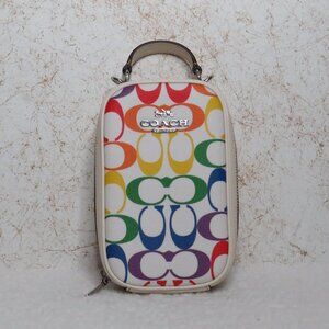 Coach Eva Rainbow Phone Crossbody (Chalk)
